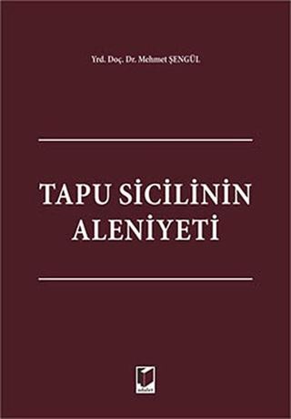 Tapu Sicilinin Aleniyeti