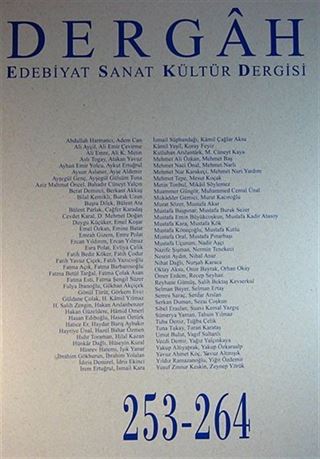 Dergah Edebiyat Sanat Kültür Dergisi 253-264 Cilt:22