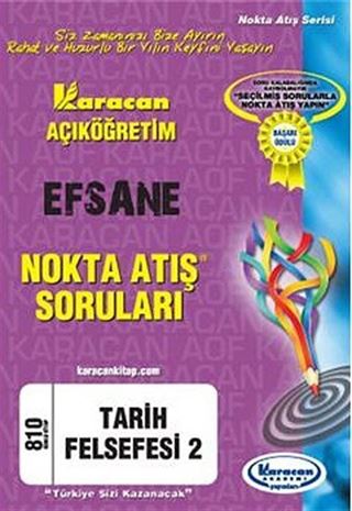 AÖF Tarih Felsefesi 2 Efsane Nokta Atış Soruları (Kod:810)