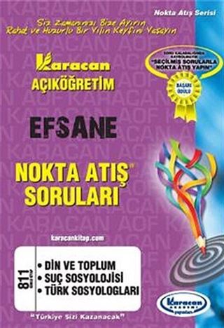AÖF Din ve Toplum-Suç Sosyolojisi-Türk Sosyologları Efsane Nokta Atış Soruları (Kod:811)