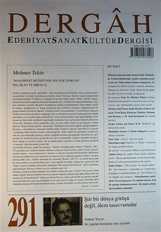 Dergah Edebiyat Sanat Kültür Dergisi Sayı:291 Mayıs 2014