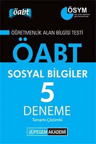 2014 KPSS ÖABT Sosyal Bilgiler Tamamı Çözümlü 5 Deneme