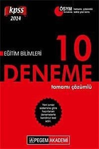2014 KPSS Eğitim Bilimleri Tamamı Çözümlü 10 Fasikül Deneme