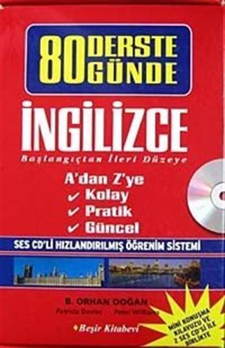 80 Derste/Günde İngilizce (1 Kitap+2 cd +Minik Konuşma Kılavuzu)