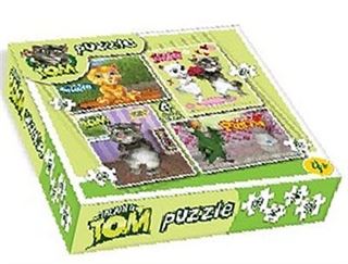 Talking Tom Kutulu 4'lü Puzzle (60-48-36-24)
