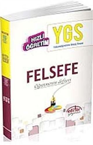 2015 YGS Felsefe Konu Anlatımlı Hızlı Öğretim - Öğretmenin Defteri