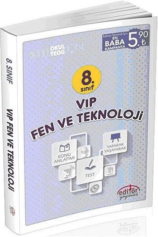 8. Sınıf Vip Fen ve Teknoloji Konu Anlatımlı