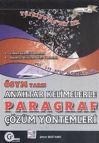 ÖSYM Tarzı Anahtar Kelimelerle Paragraf Çözüm Yöntemleri