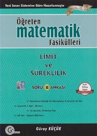 Öğreten Matematik Fasikülleri Limit ve Süreklilik Soru Bankası