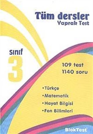 3. Sınıf Tüm Dersler Yaprak Test