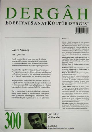 Dergah Edebiyat Sanat Kültür Dergisi Sayı:300 Şubat 2015