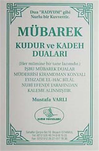Mübarek Kudur ve Kadeh Duaları (Yeni-Eski) (Cep Boy)