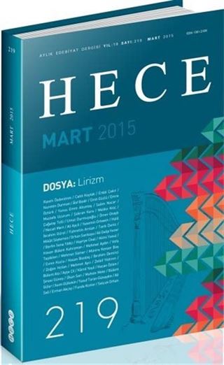 Sayı:219 Mart 2015 Hece Aylık Edebiyat Dergisi