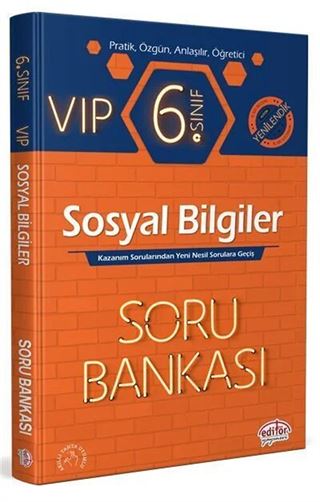 6. Sınıf Vip Sosyal Bilgiler Soru Bankası