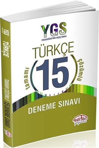YGS Türkçe Tamamı Çözümlü 15 Deneme Sınavı