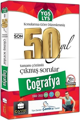 YGS - LYS Coğrafya Son 50 Yıl Tamamı Çözümlü Çıkmış Sorular