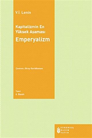 Kapitalizmin En Yüksek Aşaması Emperyalizm