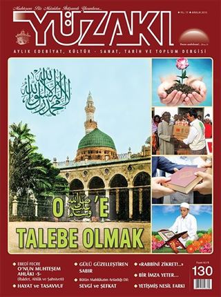 Yüzakı Aylık Edebiyat, Kültür, Sanat, Tarih ve Toplum Dergisi / Sayı:130 Aralık 2015