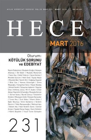 Sayı:231 Mart 2016 Hece Aylık Edebiyat Dergisi