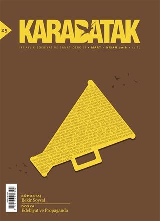 Karabatak İki Aylık Edebiyat ve Sanat Dergisi Mart-Nisan 2016 Sayı:25