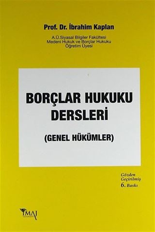 Borçlar Hukuku Dersleri (Genel Hükümler)