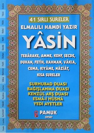 41 Sırlı Sureler Yasin Tebareke Amme Duhan (Büyük Boy) (Yas-226)