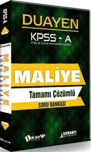 KPSS A Maliye Duayen Tamamı Çözümlü Soru Bankası