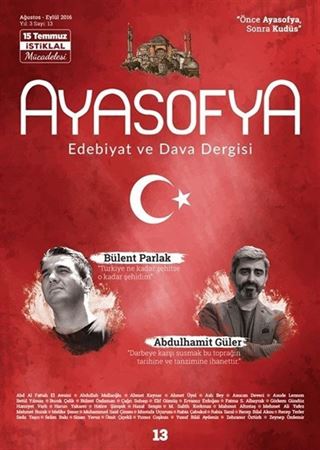 Ayasofya Dergisi Sayı 13 - 15 Temmuz İstiklal Mücadelesi