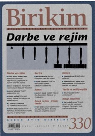 Birikim / Sayı:330 Ekim Yıl:2016 / Aylık Sosyalist Kültür Dergisi