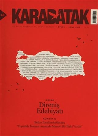 Karabatak İki Aylık Edebiyat ve Sanat Dergisi Eylül-Ekim 2016 Sayı:28