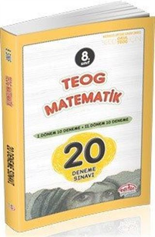8.Sınıf Teog Matematik 20 Deneme Sınavı