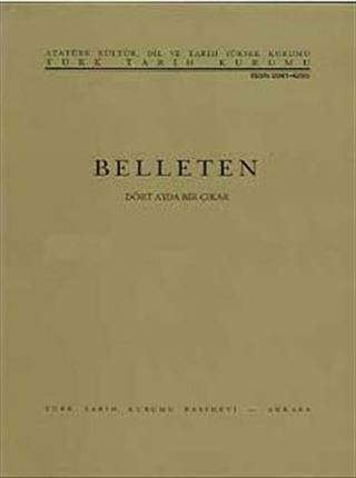Belleten Cilt: LXXVII - Sayı 282 Ağustos 2014