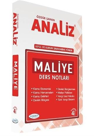 2017 KPSS A Grubu Analiz Maliye Ders Notları
