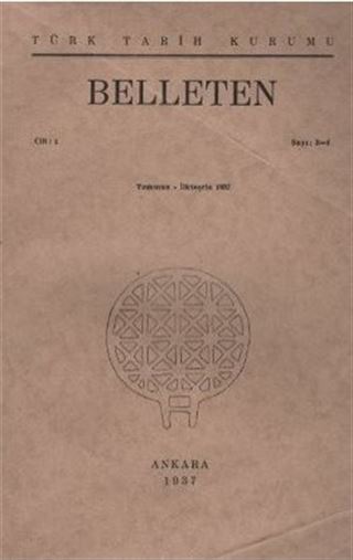 Belleten Sayı: 3 - 4 Cilt: 1