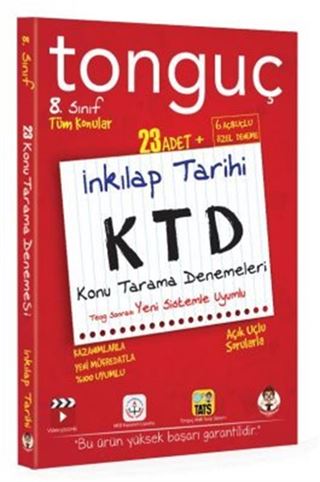 8. Sınıf T.C. İnkılap Tarihi ve Atatürkçülük Konu Tarama Denemeleri
