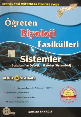 Öğreten Konu Anlatımlı Biyoloji Fasikülleri Sistemler (Boşaltım ve Destek - Hareket Sistemleri)
