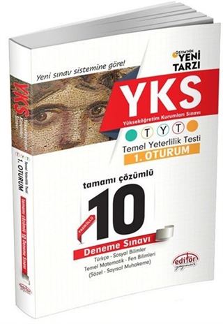 YKS TYT 1.Oturum Tamamı Çözümlü 10 Fasikül Deneme Sınavı