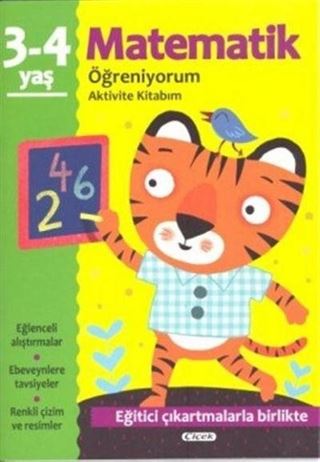 Matematik Öğreniyorum Aktivite Kitabım (3-4 Yaş)