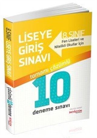 2018 Liselere Giriş Sınavına Hazırlık Tamamı Çözümlü 10 Deneme Sınavı