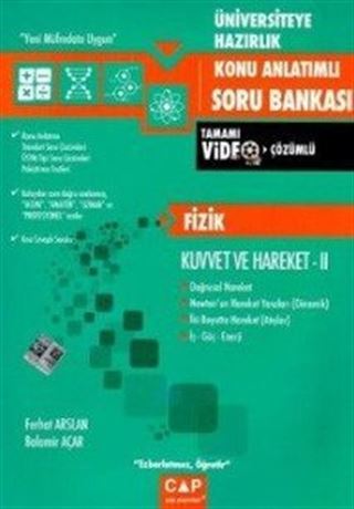 Üniversiteye Hazırlık Fizik Kuvvet Hareket 2 Konu Anlatımlı Tamamı Soru Bankası