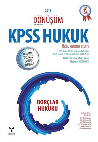 KPSS Hukuk Dönüşüm Borçlar Hukuku