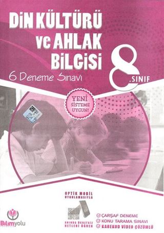 8. Sınıf Din Kültürü ve Ahlak Bilgisi 6 Deneme Sınavı (Yeni Sistem)
