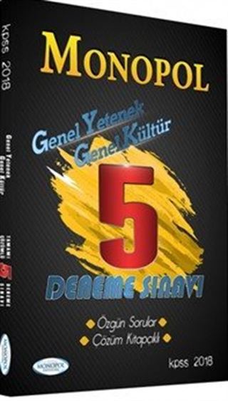 2018 KPSS Genel Yetenek Genel Kültür 5 Denme Sınavı