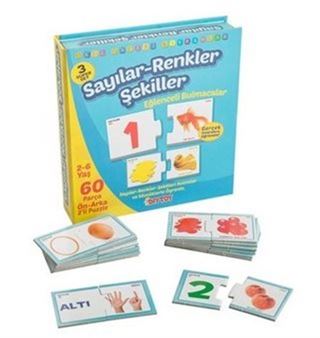 Sayılar - Renkler - Şekiller / Okul Öncesi Kavramlar (SRŞ1444)