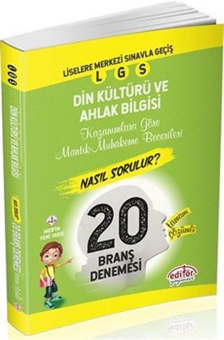 Liselere Geçiş Sınavı Mantık ve Muhakeme Soruları Nasıl Sorulur Tamamı Çözümlü Din Kültürü ve Ahlak Bilgisi 20 Branş Denemesi