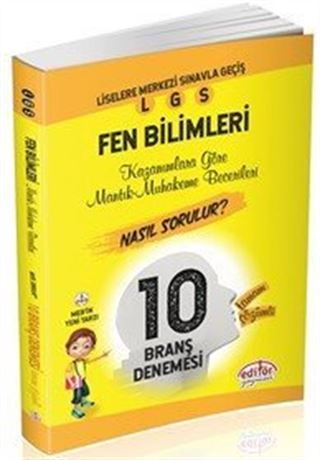Liselere Geçiş Sınavı Mantık ve Muhakeme Soruları Nasıl Sorulur Tamamı Çözümlü Fen Bilimleri 10 Branş Denemesi
