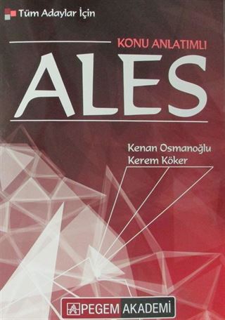2018 Tüm Adaylar İçin ALES Konu Anlatımlı