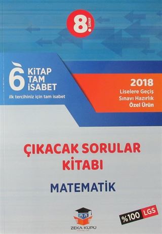 8. Sınıf LGS 6 Tam İsabet Çıkacak Sorular Kitabı Matematik