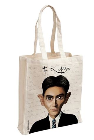 Franz Kafka Karikatür - Aforizma Bez Çanta