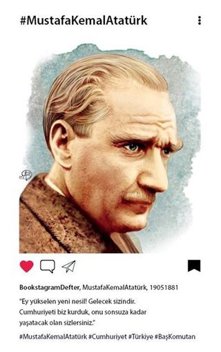 Atatürk Profil - Bookstagram Defter